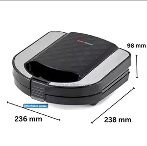 Sandwich Maker 2 Slice  | Non-Stick Plates