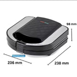 Sandwich Maker 2 Slice  | Non-Stick Plates