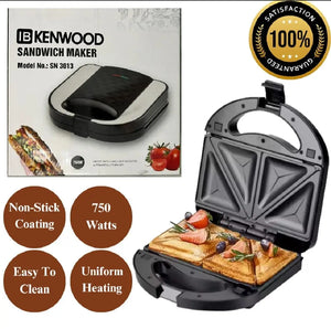 Sandwich Maker 2 Slice  | Non-Stick Plates